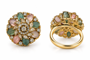 Enchanted Garden Multicolor Statement Ring