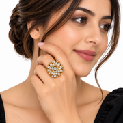 Eternal Bloom Crystal Statement Ring