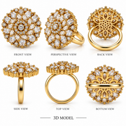 Eternal Bloom Crystal Statement Ring